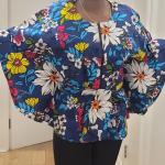 Ankara Flared top with belt