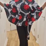 Ankara Flared top with belt