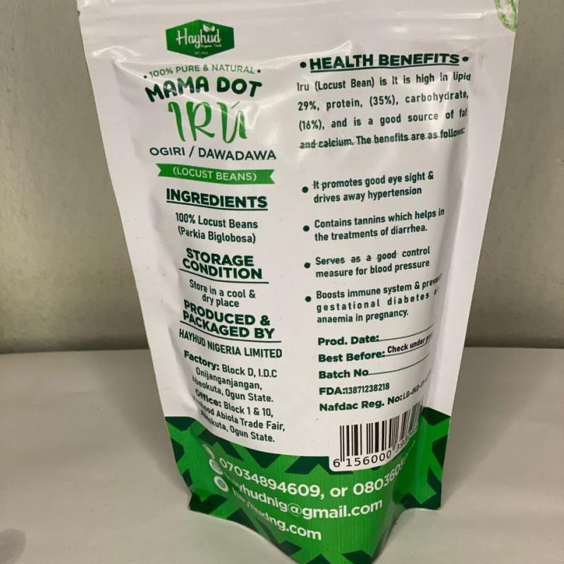 Iru - Air Dried Locust Beans(200g) by Hayhud