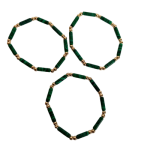 Assorted agate bracelets (Green)