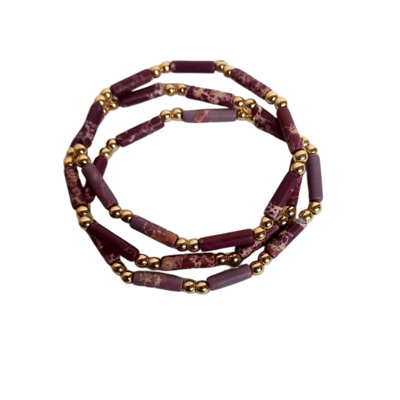 Purple Assorted Agate Bracelets