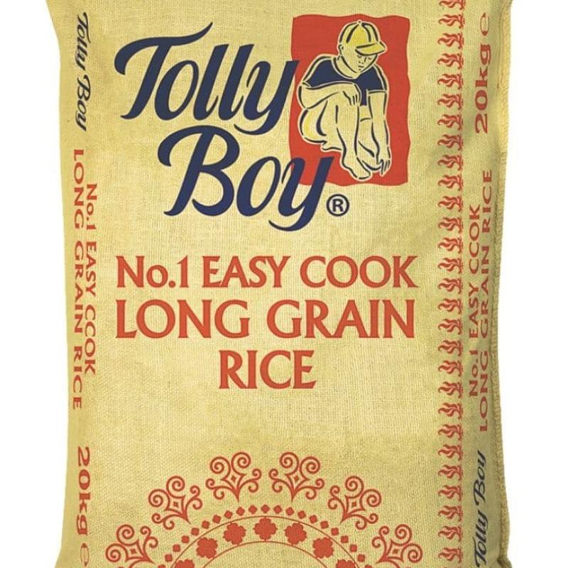 Tolly Boy Rice 20kg  (Long Grain or Easy Cook)