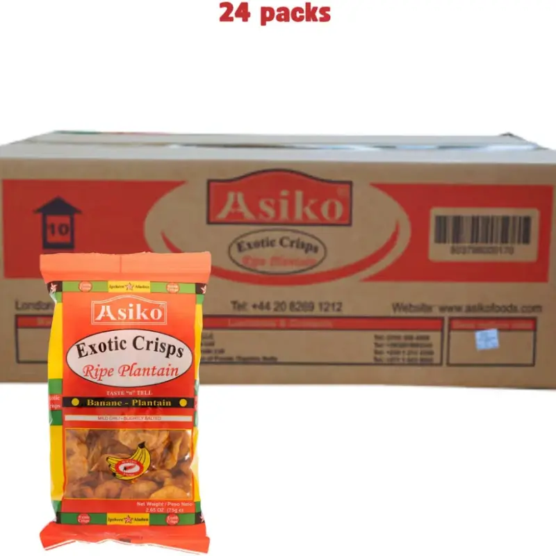 Asiko Plantain Chips (Chilli) Carton  x 24