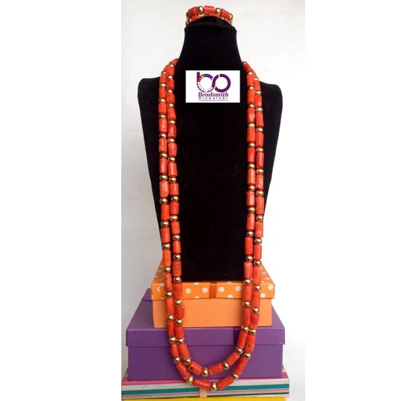 Original African Coral beads (with Bracelets)