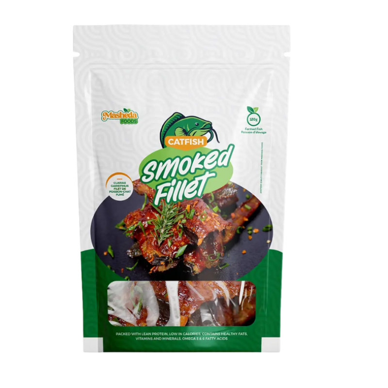 Smoked Catfish Fillets 150g by Masheda  – Premium Quality (Cleaned & Ready to Cook)